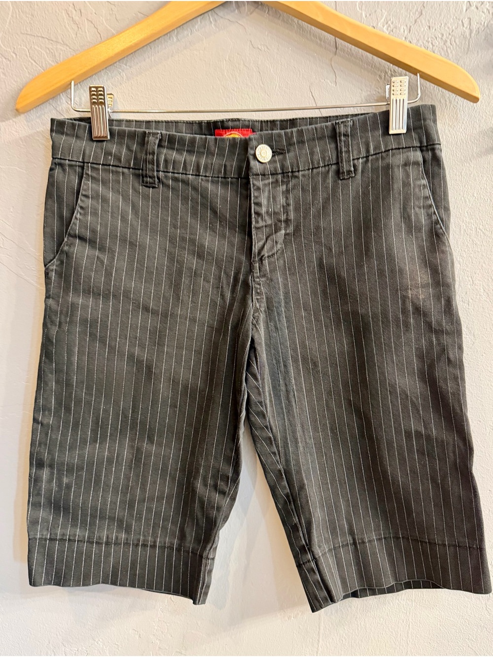Dickies Black Pinstripe Kids Shorts